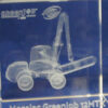 Glassculptuur Mecalac GreenJob 12MTX